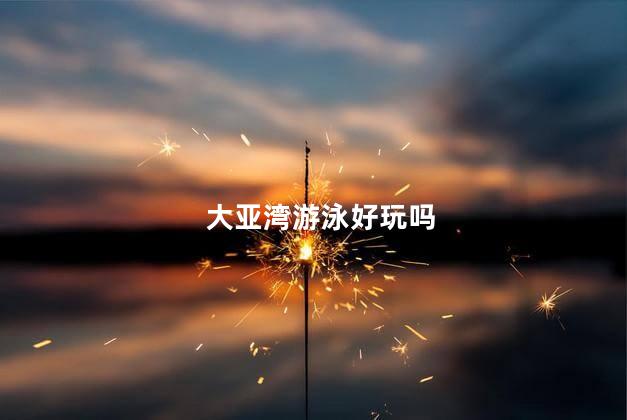 大亚湾游泳好玩吗